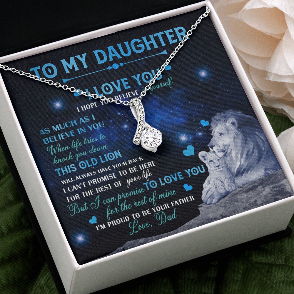 Dad To Daughter Necklace Jewelry Gift for Daughter from Dad Father Daughter Gift 175009114907 Alluring Beauty Necklace