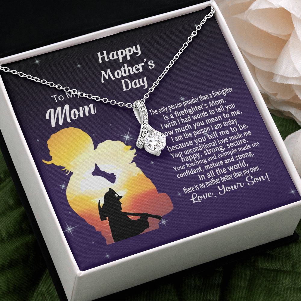 Mom Necklace Gifts for Mom from Daughter to Mom Gifts for Mothers Day from Daughter, To My Mom Necklace from Daughter to Mom Birthday Gifts Necklace with Message Card and Gift Box14 Alluring Beauty Necklace