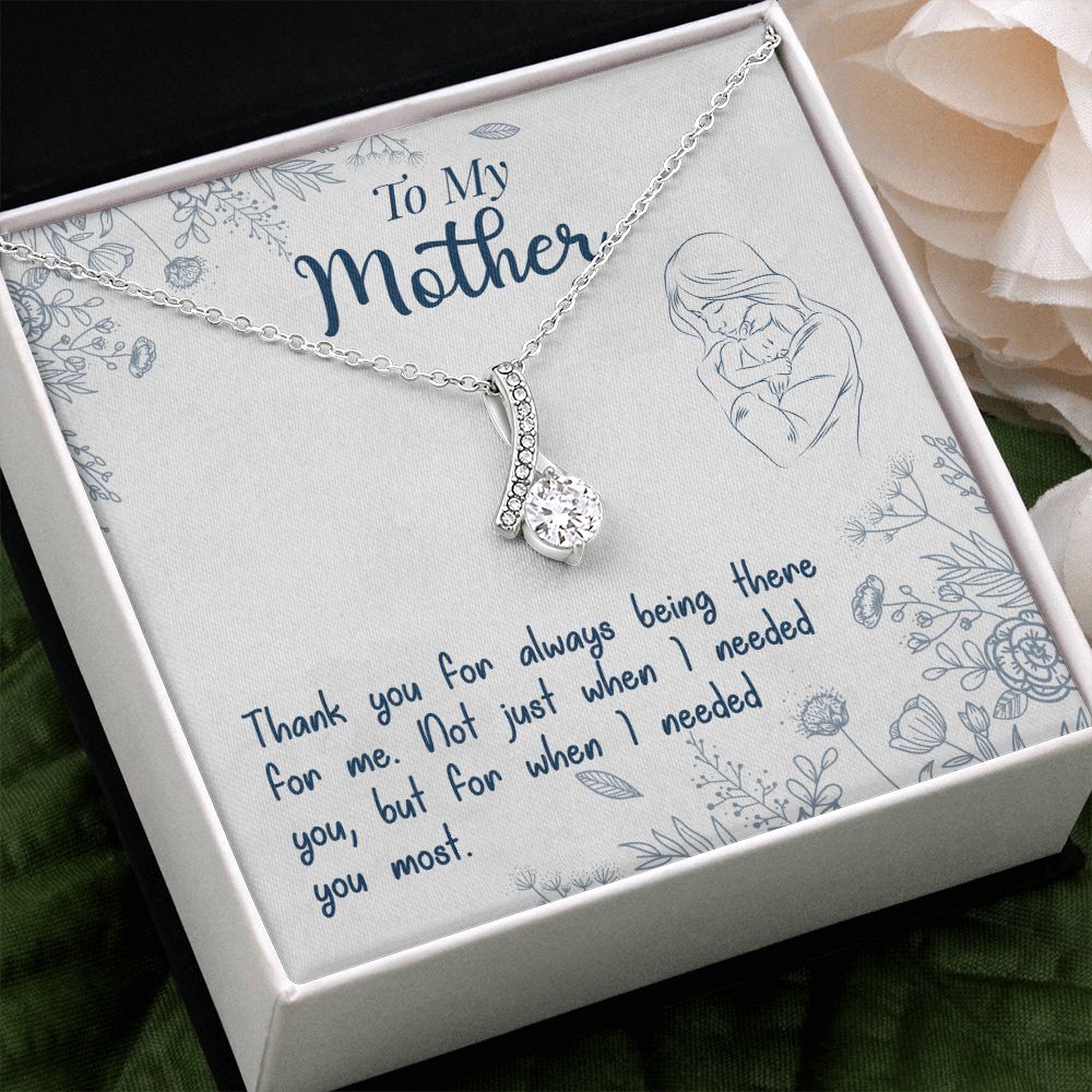 To My Mom Necklace Pendant Gift From Daughter Necklace I Needed You Most Gift For To Mom Happy Mother's Day Mother In Law Gift On Birthday Anniversary Gift 30821 Alluring Beauty Necklace
