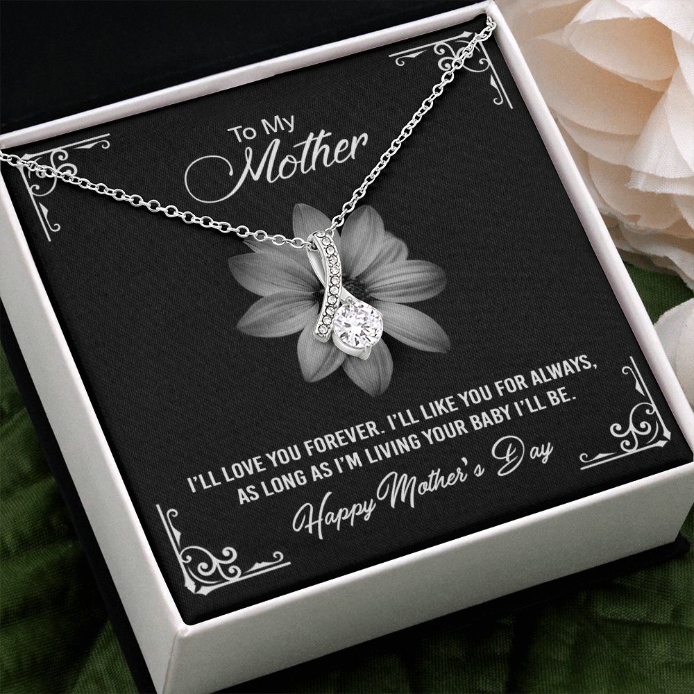 Mom Necklace Gifts for Mom from Daughter to Mom Gifts for Mothers Day from Daughter, To My Mom Necklace from Daughter to Mom Birthday Gifts Necklace with Message Card and Gift Box2247 Alluring Beauty Necklace