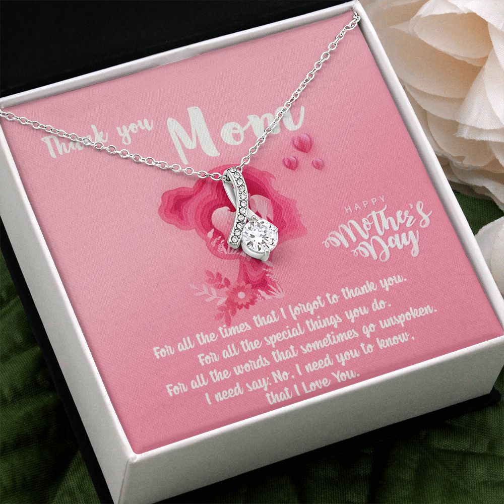 Mom Necklace Gifts for Mom from Daughter to Mom Gifts for Mothers Day from Daughter, To My Mom Necklace from Daughter to Mom Birthday Gifts Necklace with Message Card and Gift Box5 Alluring Beauty Necklace