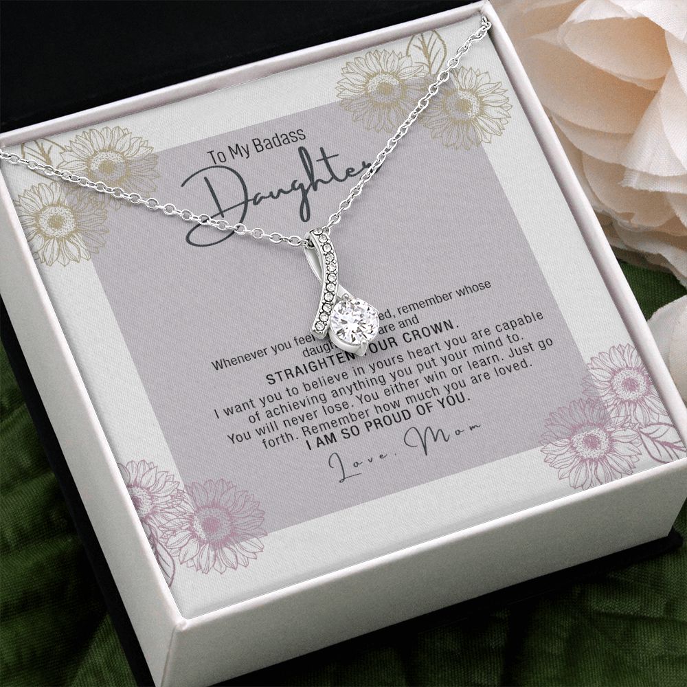 Daughter Necklace Gift From Mom Mother Daughter Jewelry Gift 21st Birthday Xmas Alluring Beauty Necklace