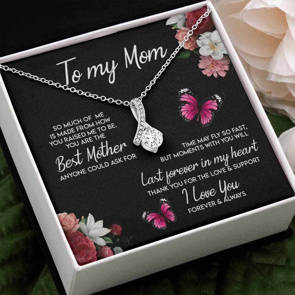 To My Mom Necklace, Gift For Mom, Mother's Day Gift from Daughter, Mom Jewelry Gift for Mothers Day, Birthday Gift for Mother, Moms Gift from Daughter Son, Necklace for Mom Mother 13 Alluring Beauty Necklace
