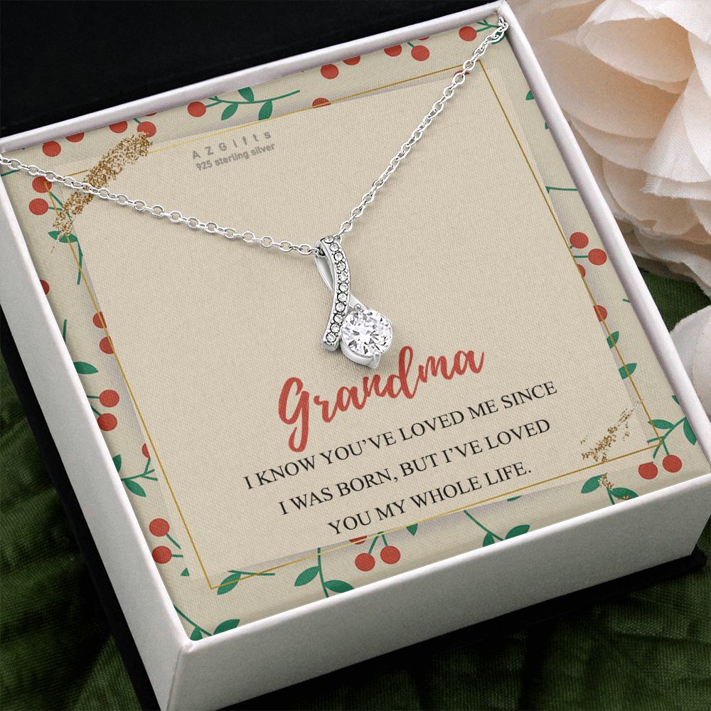 To My Grandma Necklace, Gift for Grandmother Necklace, Mothers Day Gift For Grandma Nana, Grandma Jewelry From Grandchildren GrandKids , Jewelry Box Gift For Grandma Grandmother15 Alluring Beauty Necklace