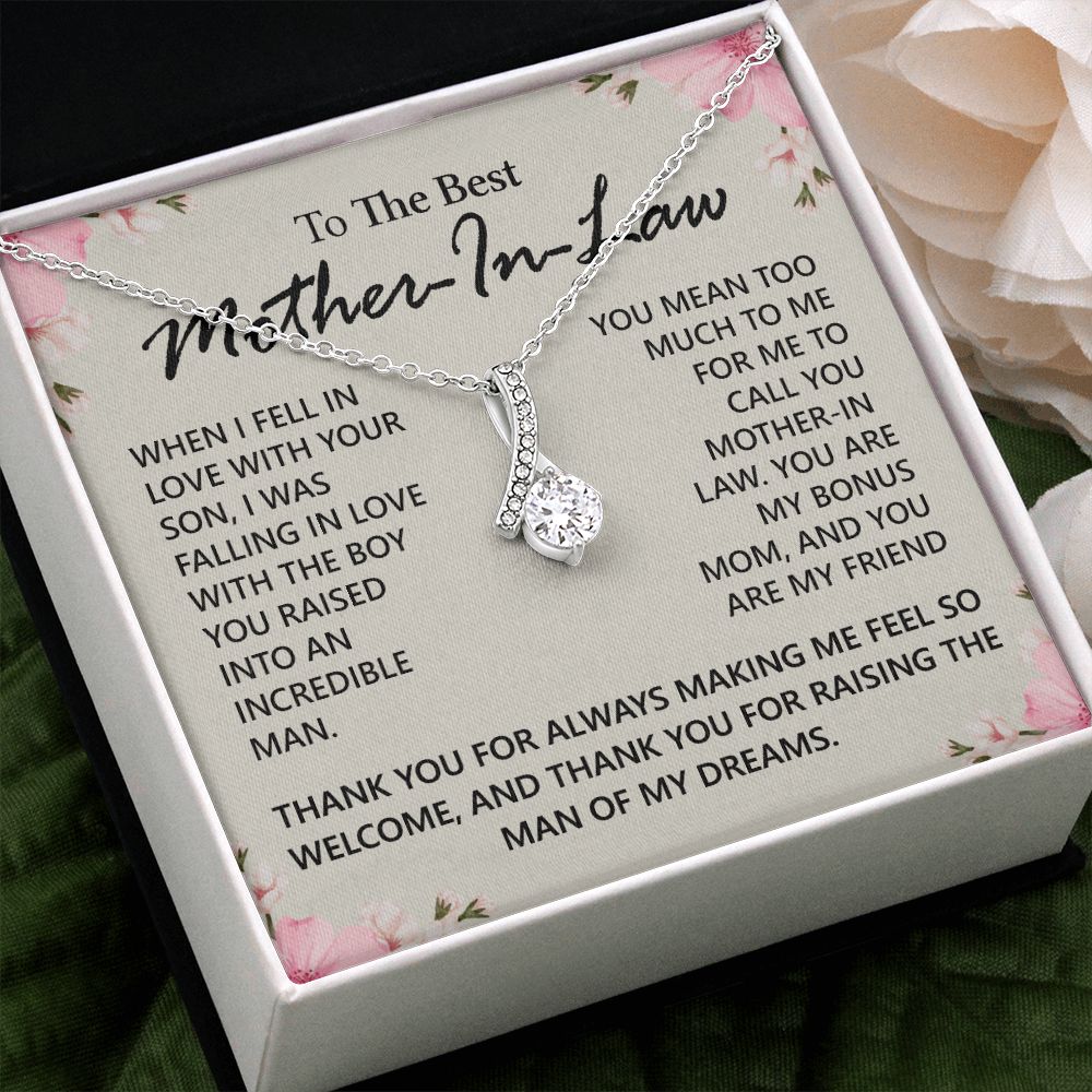 Mother in Law Necklace, Jewelry for Women, Future Mother in Law Gifts from Daughter in Law, Mother of Bride Gifts For Mother in Law, Birthday Gifts For Mother In Law From Daughter In Law12 Alluring Beauty Necklace
