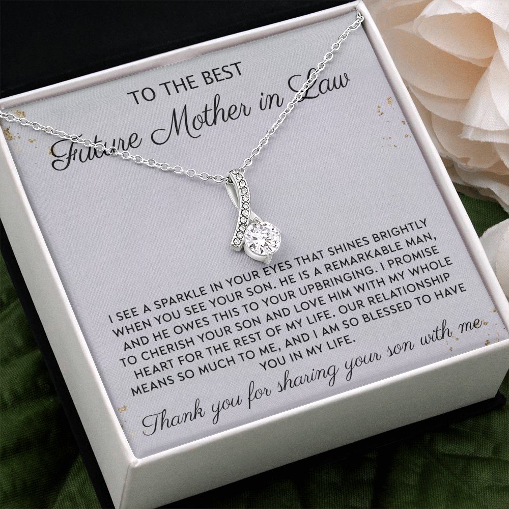Gift to MIL Mother of the Groom Gift From Bride Wedding Gift Pendants from Bride Gifts for Mom Mother of the Bride Necklace Unique Groom Mom Alluring Beauty Necklace