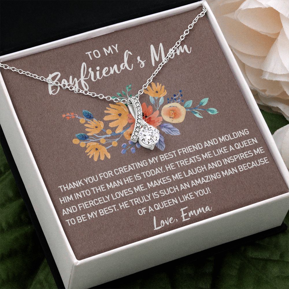 Gift for Boyfriend's Mom, Boyfriend Mom Gift, To My Boyfriends Mom's Gift, Mother's Day Gift for Boyfriends Mom, Boyfriend Mom Alluring Beauty Necklace