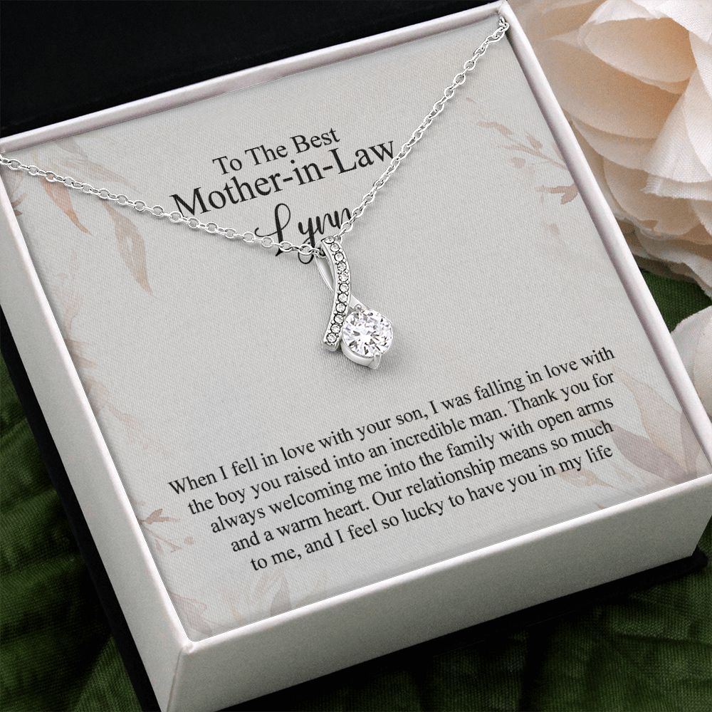 Mother in Law Necklace, Jewelry for Women, Future Mother in Law Gifts from Daughter in Law, Mother of Bride Gifts For Mother in Law, Birthday Gifts For Mother In Law From Daughter In Law4 Alluring Beauty Necklace