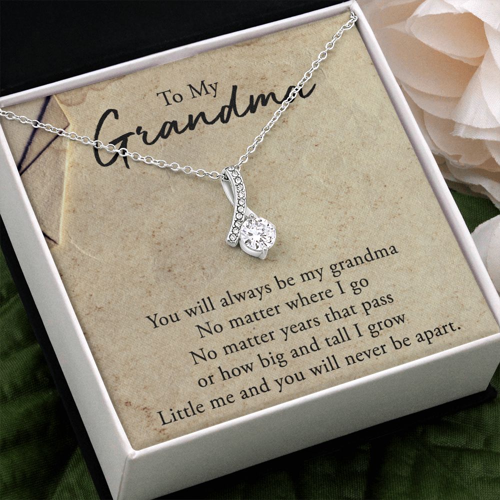 To My Grandma Necklace, Gift for Grandmother Necklace, Mothers Day Gift For Grandma Nana, Grandma Jewelry From Grandchildren GrandKids , Jewelry Box Gift For Grandma Grandmother5 Alluring Beauty Necklace