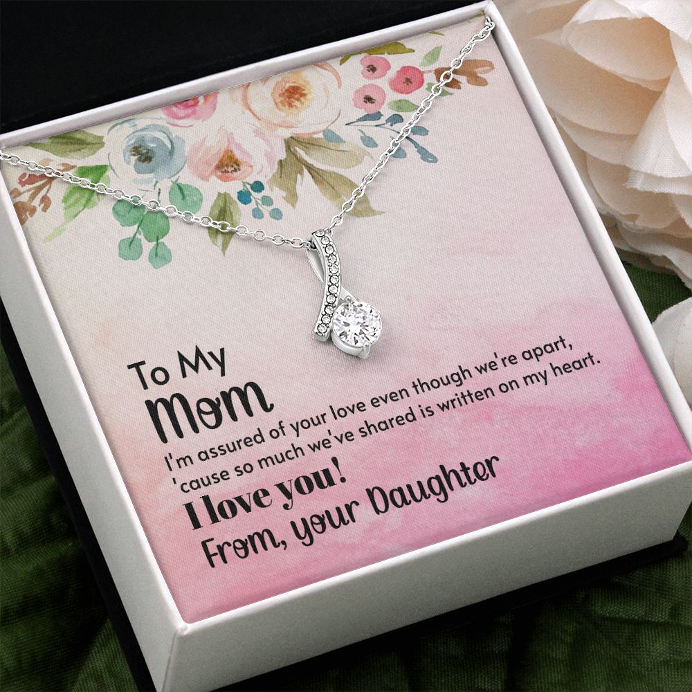 To My Mom Necklace, Gift For Mom, Mother's Day Gift from Daughter, Mom Jewelry Gift for Mothers Day, Birthday Gift for Mother, Moms Gift from Daughter Son, Necklace for Mom Mother 21 Alluring Beauty Necklace