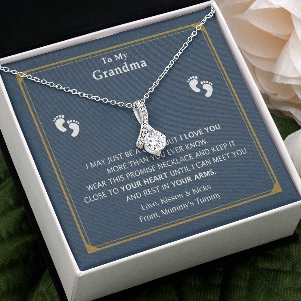 To My Grandma Necklace, Gift for Grandmother Necklace, Mothers Day Gift For Grandma Nana, Grandma Jewelry From Grandchildren GrandKids , Jewelry Box Gift For Grandma Grandmother17 Alluring Beauty Necklace