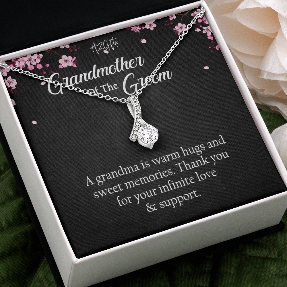 To My Grandmother Necklace, Gift for Grandmother Necklace, Mothers Day Gift For Grandma Nana, Grandma Jewelry From Grandchildren GrandKids , Jewelry Box Gift For Grandma Grandmother Alluring Beauty Necklace