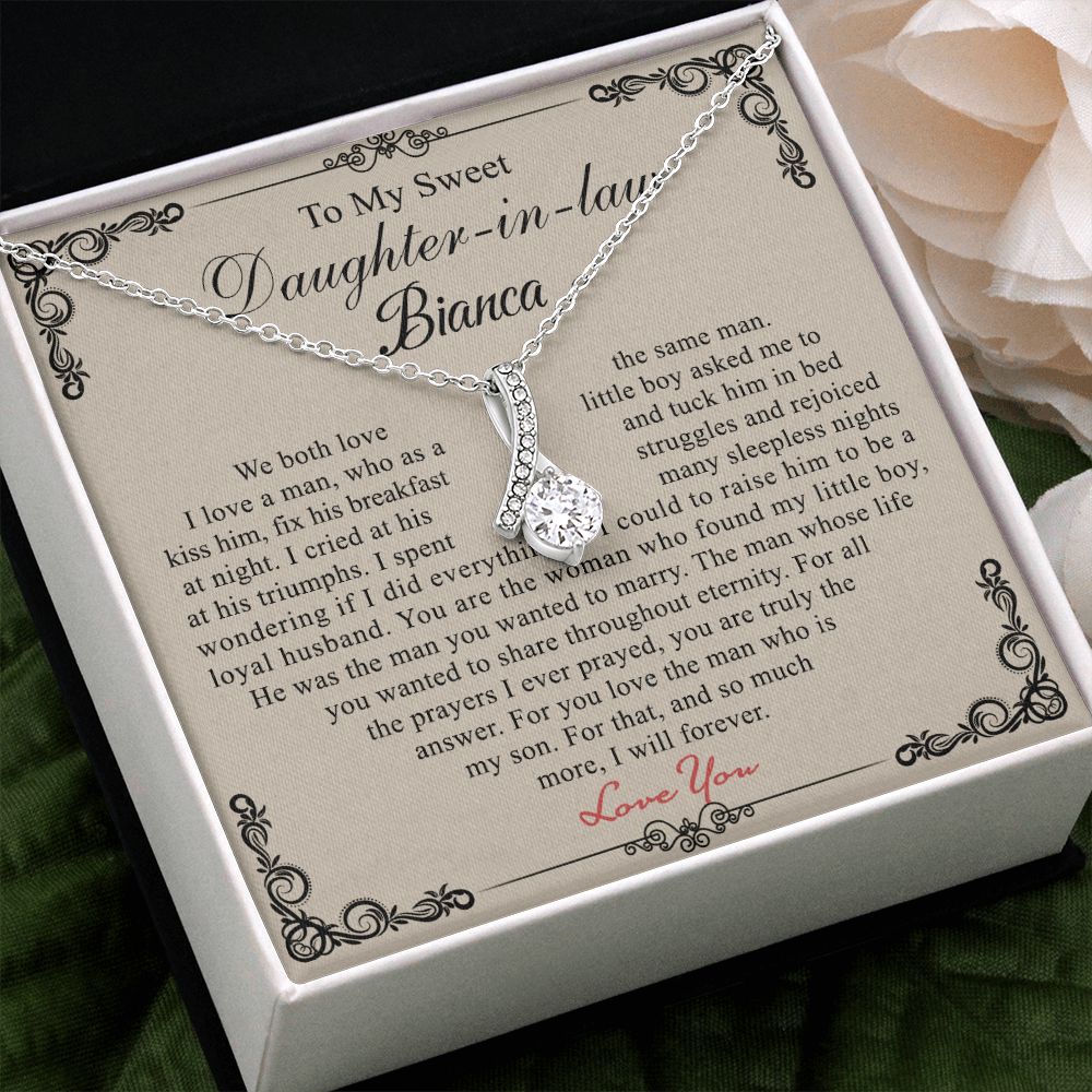 Daughter In Law Gifts Ideas, Daughter In Law Necklace, Gifts For Future Daughter In Law, Daughter In Law Birthday Gifts, Daughter-in-law Gifts From Mother In Law, Birthday Gifts For Daughter4 Alluring Beauty Necklace