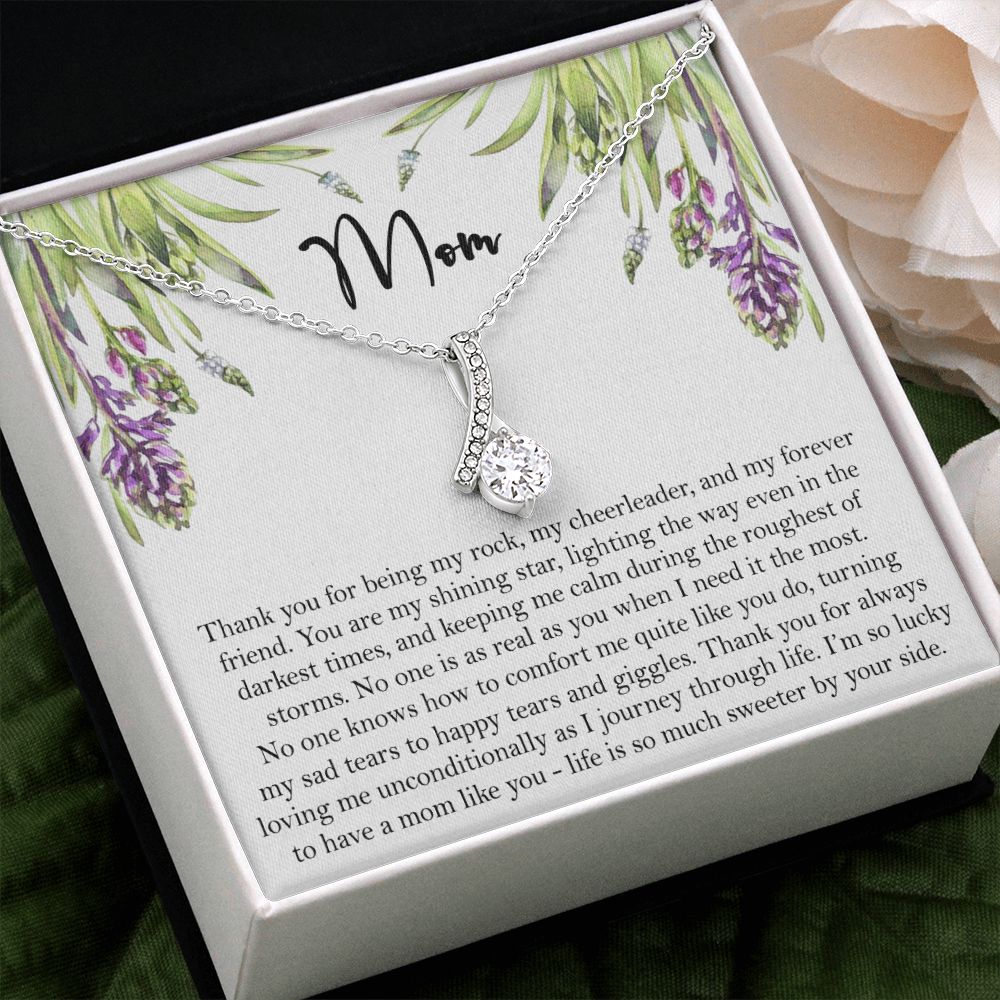 To My Mom Necklace, Gift For Mom, Mother's Day Gift from Daughter, Mom Jewelry Gift for Mothers Day, Birthday Gift for Mother, Moms Gift from Daughter Son, Necklace for Mom Mother 6 Alluring Beauty Necklace