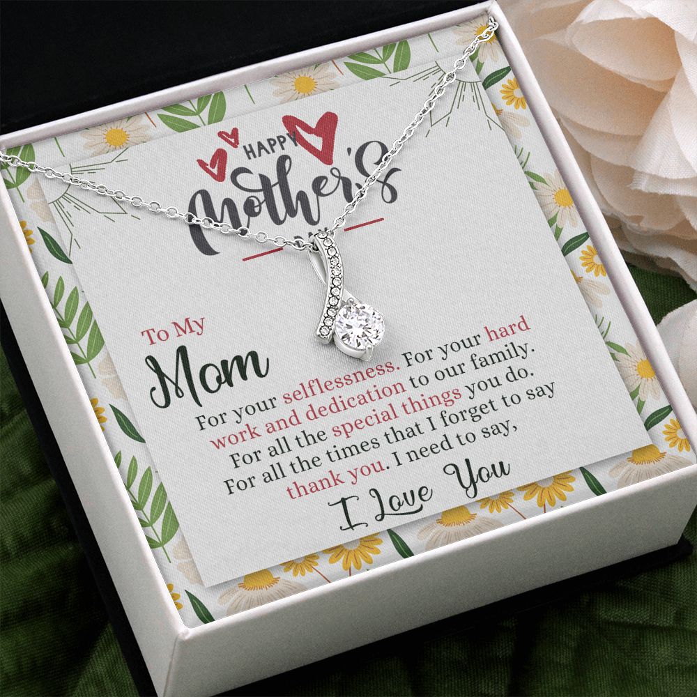 Mom Necklace Gift Best Mother Gifts From Kids  Mommy Gifts Mom Birthday Gift Children Jewelry Set Mother’s Day Gift For Her Alluring Beauty Necklace