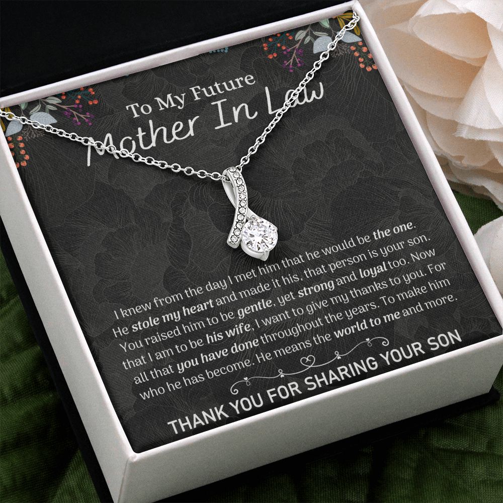 Future Mother In Law Sunflower Bracelet, Mother In Law To Be Gifts, Soon To Be Mother In Law Gifts, Future Mother In Law Birthday Gift Alluring Beauty Necklace