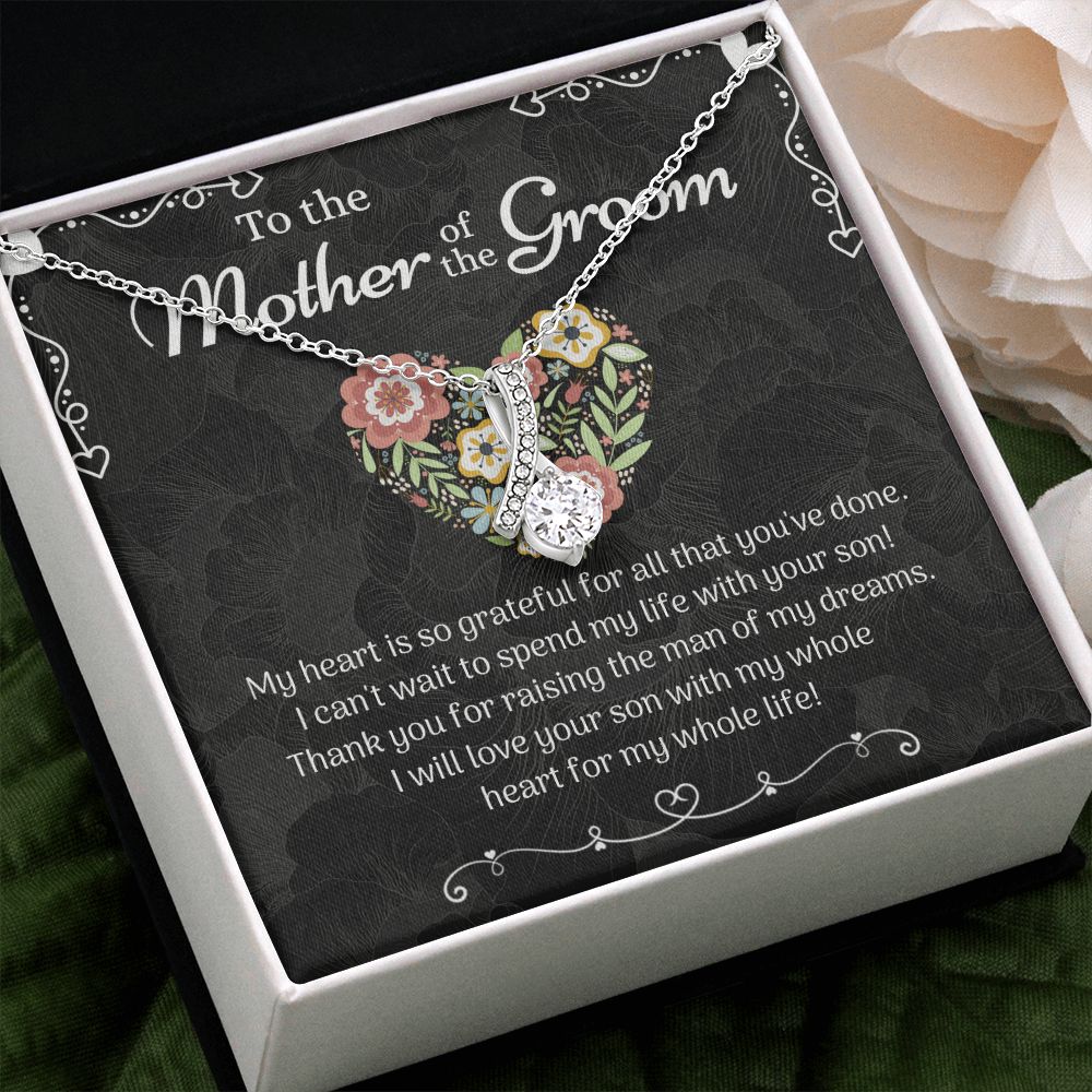 Mother of the Groom Sunflower Bracelet from Bride, Mother of the Groom Jewelry, Unique Mother Of The Groom Wedding Gift, Mom of Groom Gift Alluring Beauty Necklace