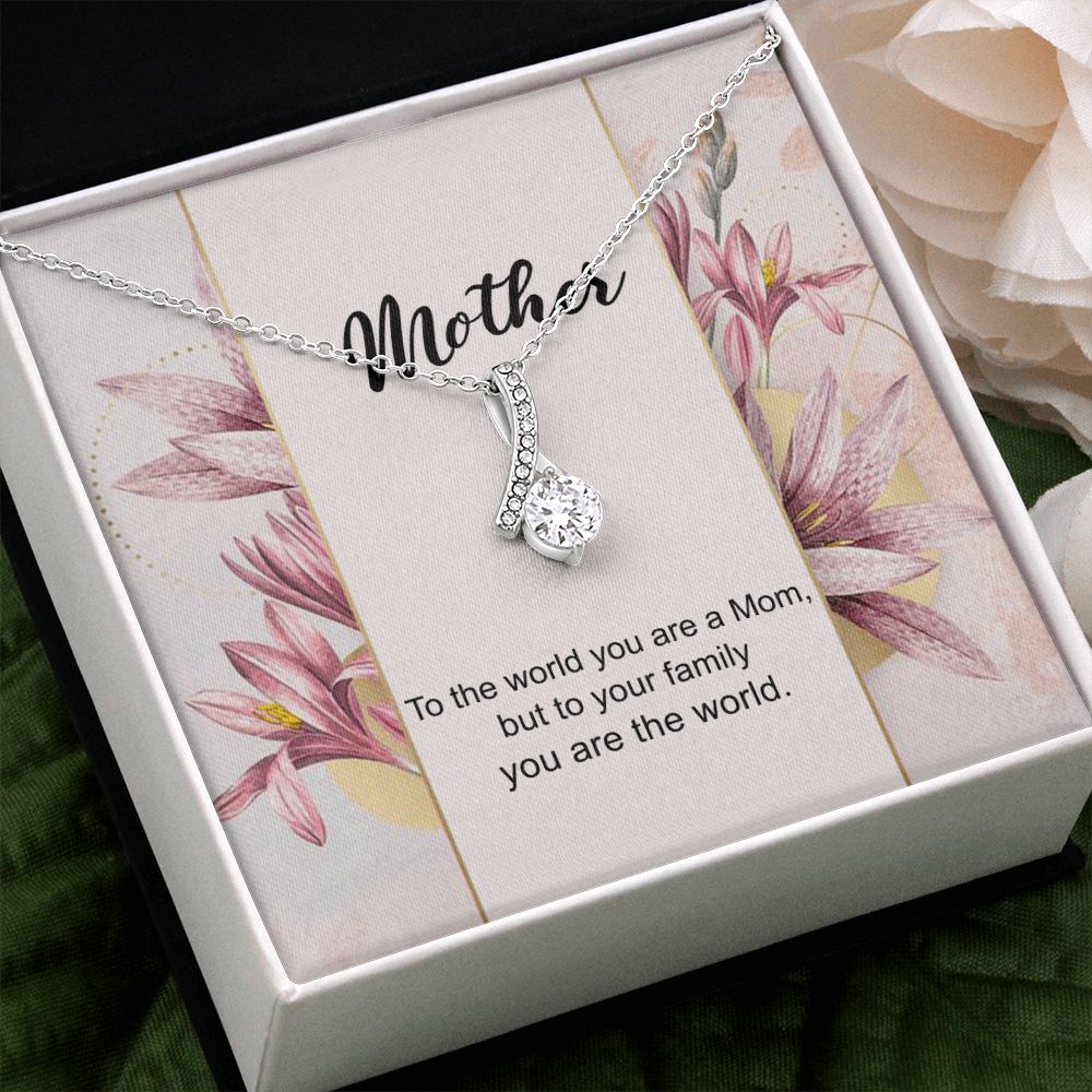 Mom Necklace Gifts for Mom from Daughter to Mom Gifts for Mothers Day from Daughter, To My Mom Necklace from Daughter to Mom Birthday Gifts Necklace with Message Card and Gift Box7 Alluring Beauty Necklace