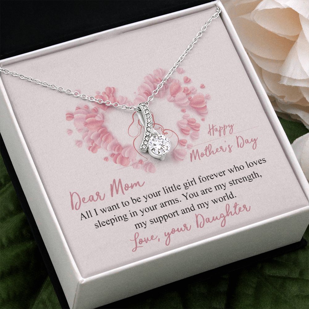 Mom Necklace Gifts for Mom from Daughter to Mom Gifts for Mothers Day from Daughter, To My Mom Necklace from Daughter to Mom Birthday Gifts Necklace with Message Card and Gift Box25 Alluring Beauty Necklace