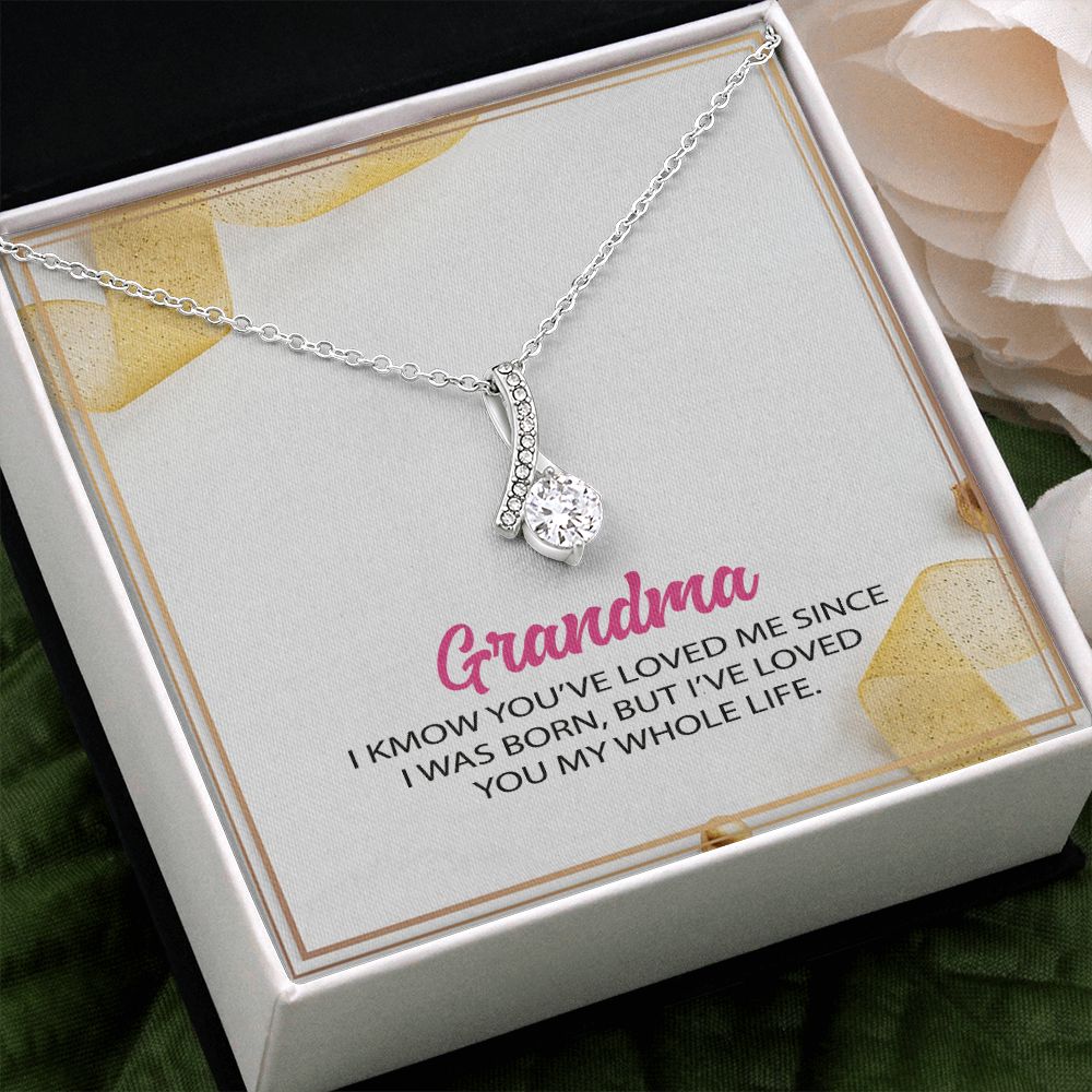 To My Grandma Necklace, Gift for Grandmother Necklace, Mothers Day Gift For Grandma Nana, Grandma Jewelry From Grandchildren GrandKids , Jewelry Box Gift For Grandma Grandmother12 Alluring Beauty Necklace