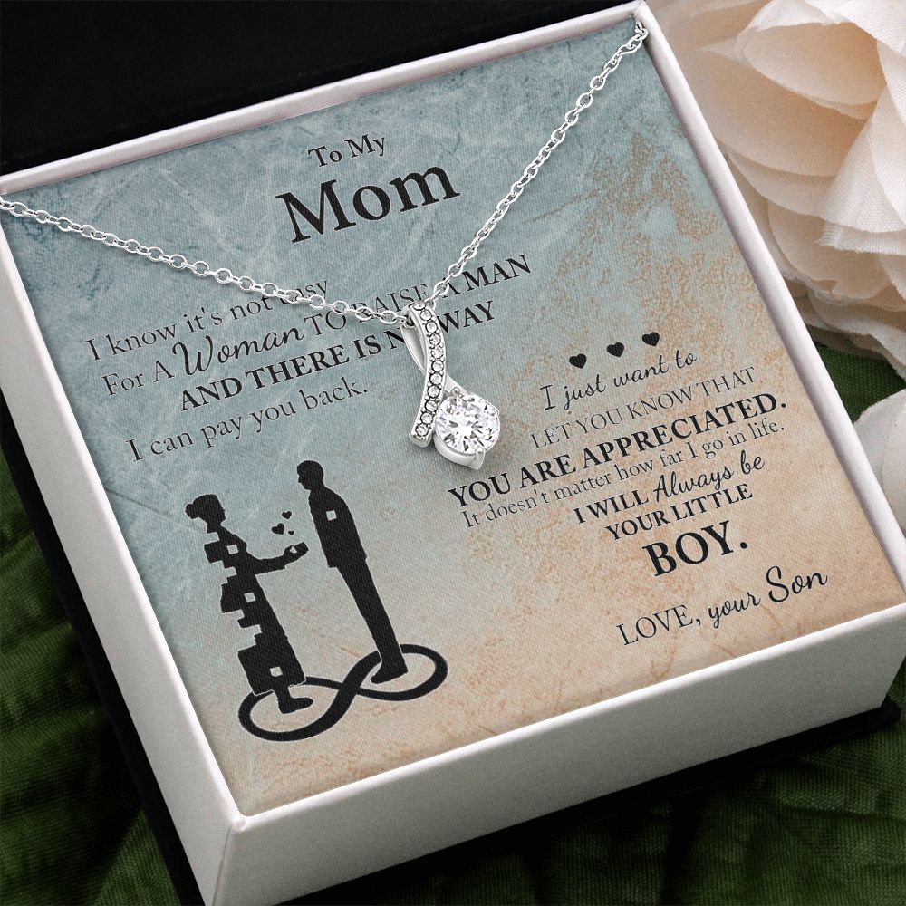 Mom Gift From Son To Mother Necklace Thoughtful Birthday Gift Sentimental Alluring Beauty Necklace
