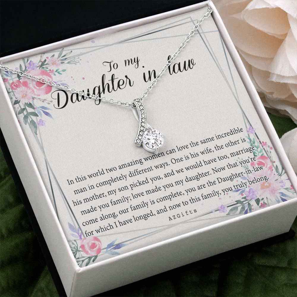 Daughter In Law Gifts Ideas, Daughter In Law Necklace, Gifts For Future Daughter In Law, Daughter In Law Birthday Gifts, Daughter-in-law Gifts From Mother In Law, Birthday Gifts For Daughter Alluring Beauty Necklace