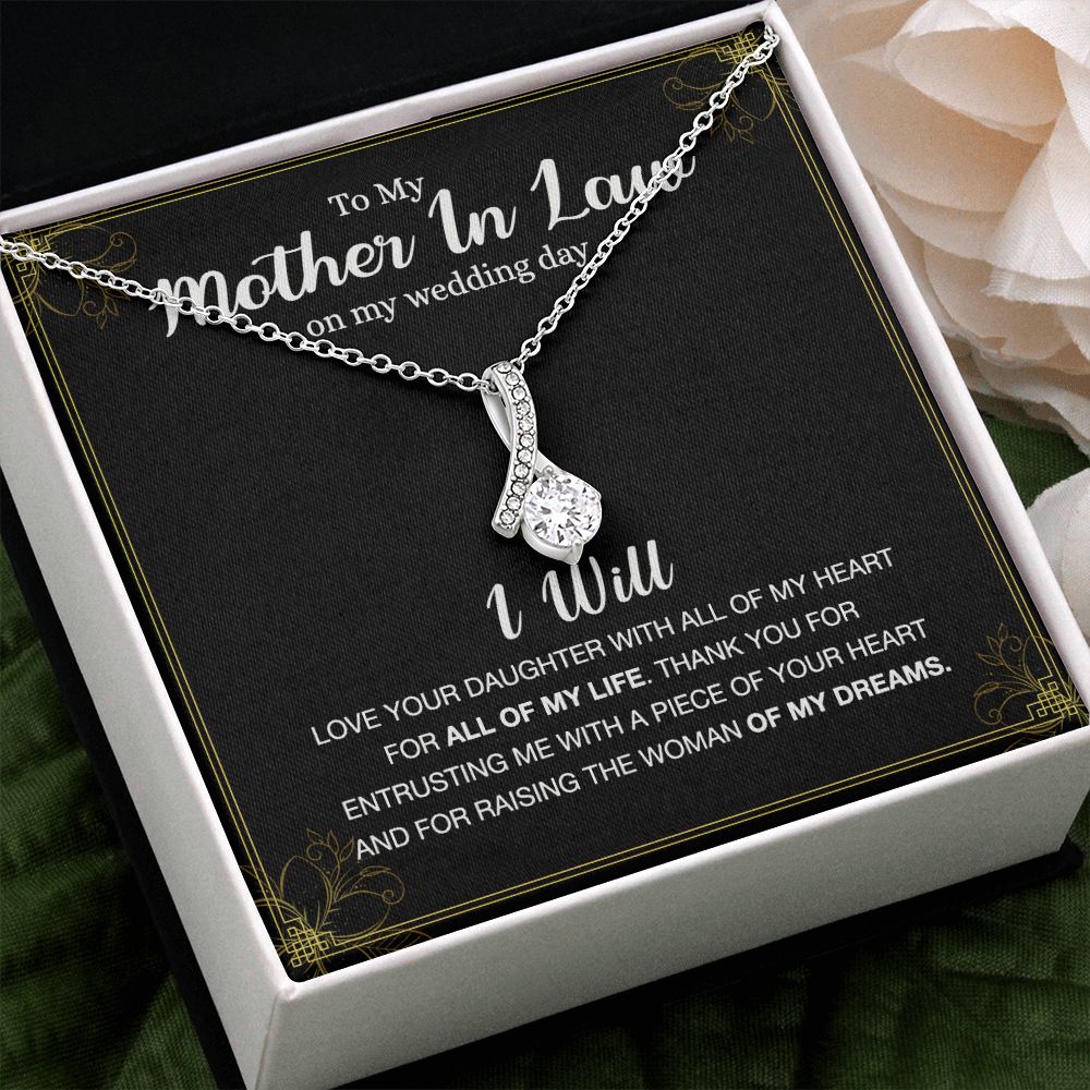 Mother Of The Bride Gift From Groom, Mother In Law Gift on Wedding Day from Groom, Gifts for Mother of the Bride, Future Mother-In-Law Alluring Beauty Necklace