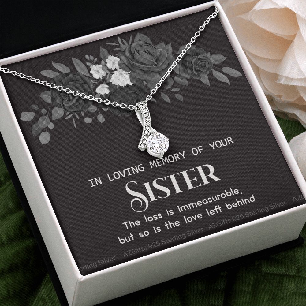 In Memory Of Your Sister, Sympathy Gift Loss Of Sister, Sympathy Gift Box, Loss Of Sister Necklace, Loss Of Sister, Loss Of A Sister Alluring Beauty Necklace