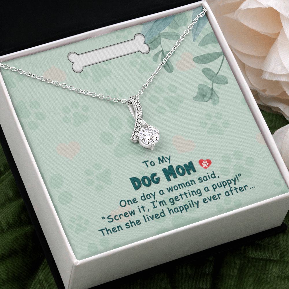 Love Knot Necklace, Dog Mom Gift For Mother's Day, Dog Mom Necklace For Women, Dog Mama Sentimental Gift, Dog Lover Gifts For Her, Unique1 Alluring Beauty Necklace
