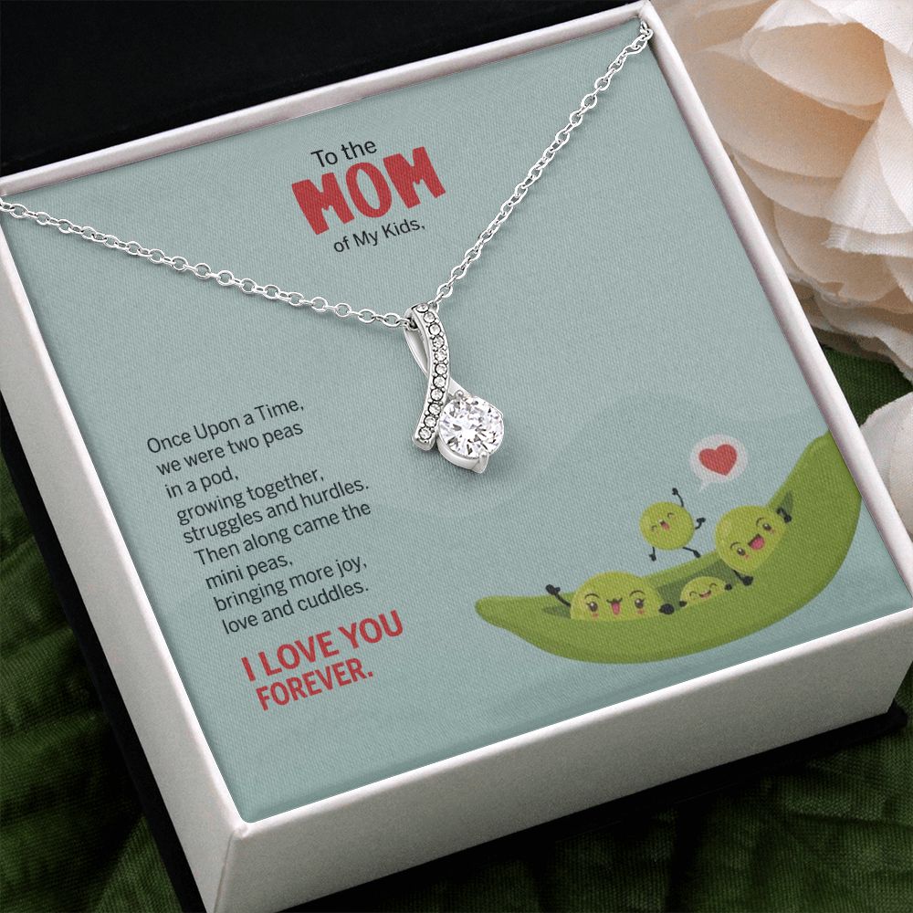 To My Mom Peas Pod Necklace From Kids, Gift For Mom On Mother's Day Jewelry Mom Alluring Beauty Necklace