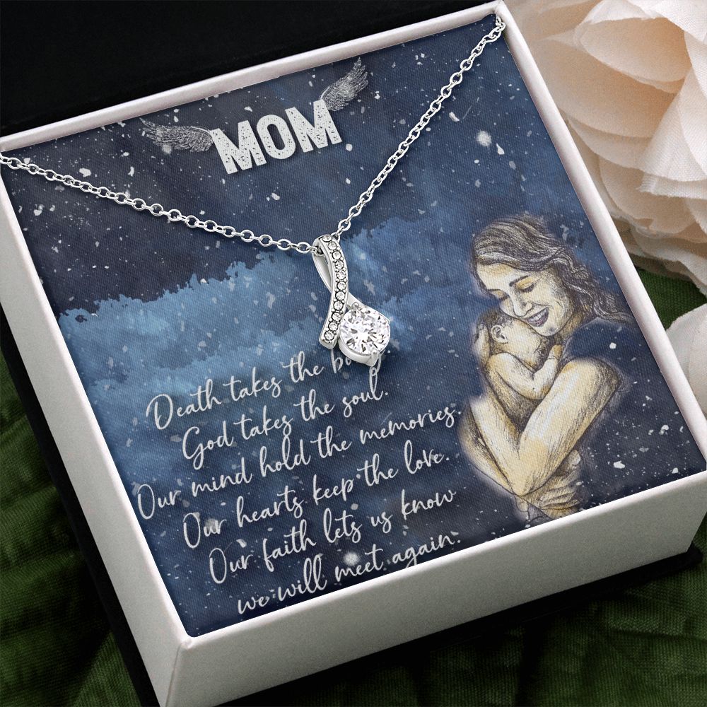 To My Mom Necklace Pendant Gift From Daughter Your Faith Lets Us Know With Message Card Gift For Mom Alluring Beauty Necklace