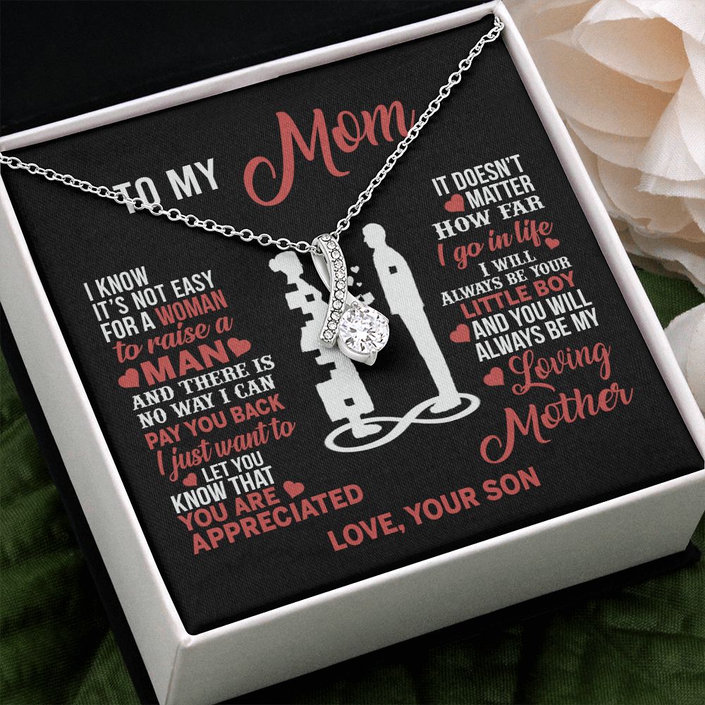 Mom Necklace Mothers Day Gift From Son To My Mom Forevere Love Necklace Gift Mom Alluring Beauty Necklace