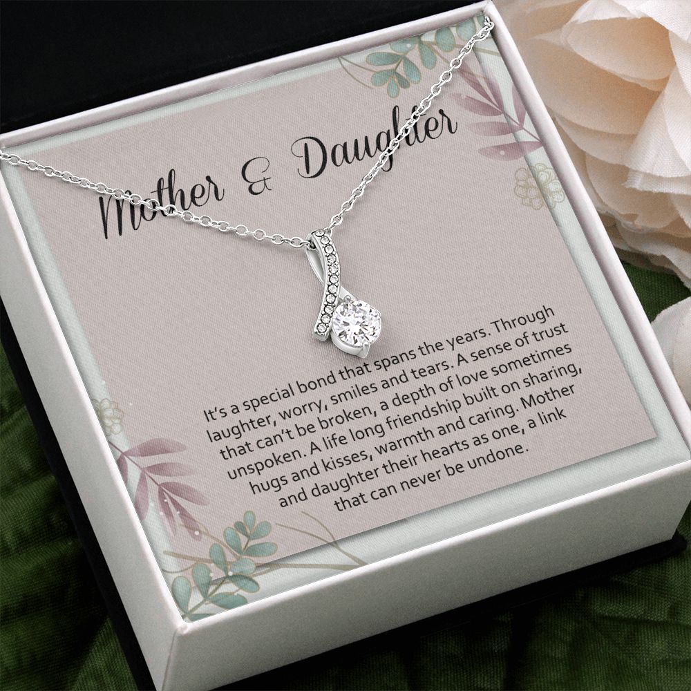 Mom Necklace Gifts for Mom from Daughter to Mom Gifts for Mothers Day from Daughter, To My Mom Necklace from Daughter to Mom Birthday Gifts Necklace with Message Card and Gift Box2245 Alluring Beauty Necklace