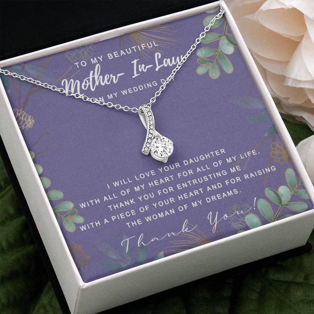 Mother in Law Necklace, Jewelry for Women, Future Mother in Law Gifts from Daughter in Law, Mother of Bride Gifts For Mother in Law, Birthday Gifts For Mother In Law From Daughter In Law8 Alluring Beauty Necklace
