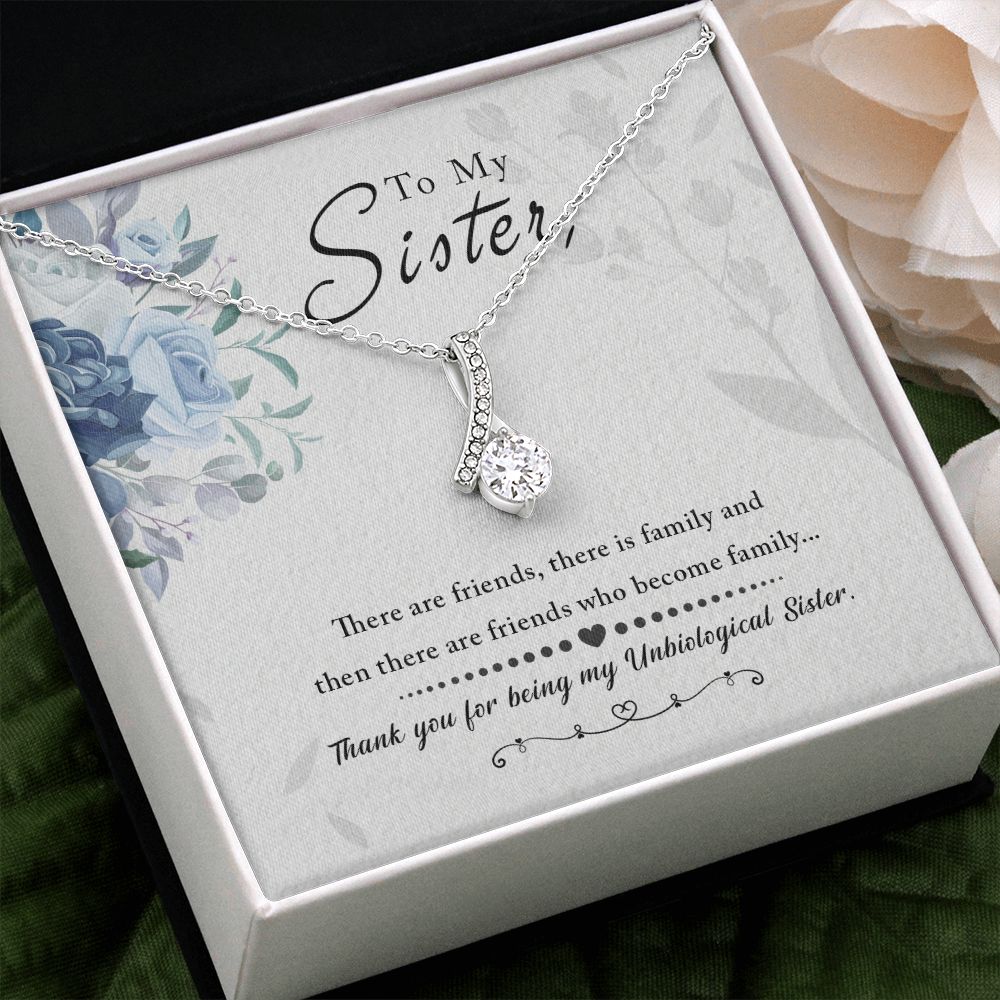 Unbiological Sister - Friends who become family Alluring Beauty Necklace