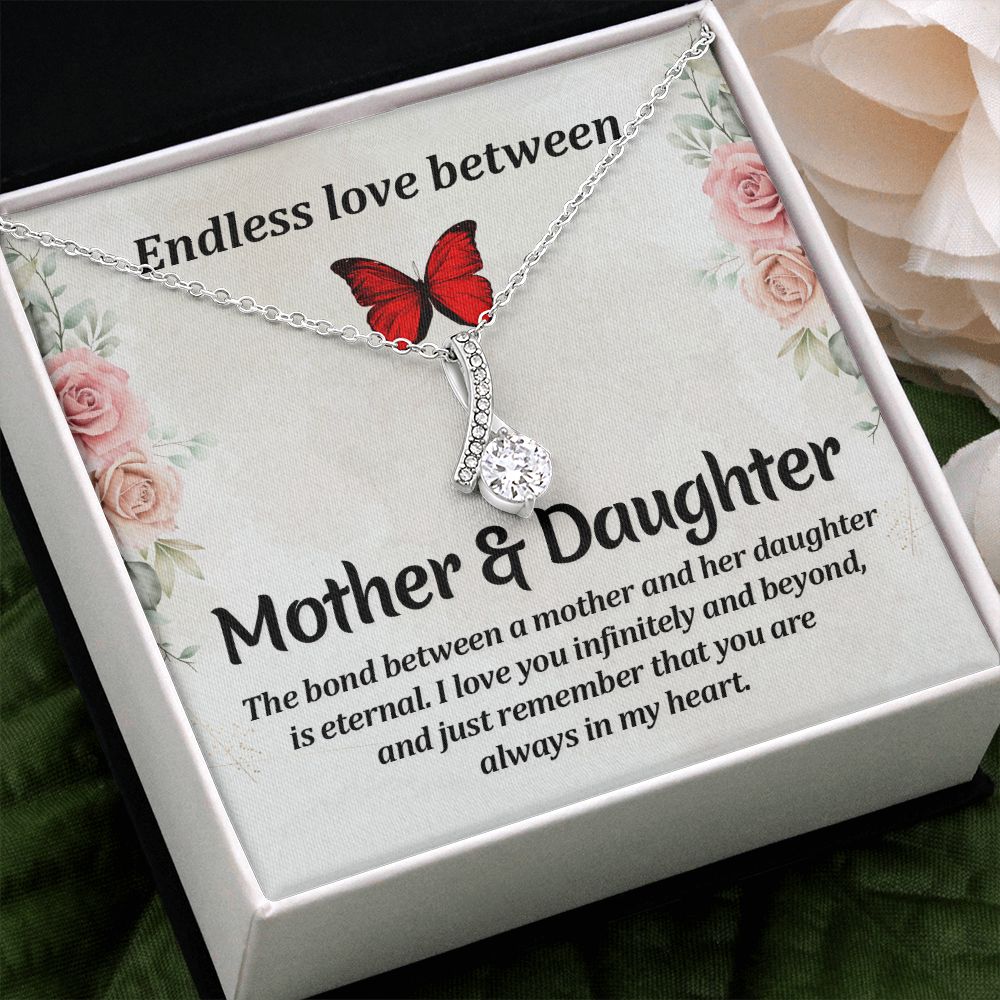 To My Mom Necklace, Gift For Mom, Mother's Day Gift from Daughter, Mom Jewelry Gift for Mothers Day, Birthday Gift for Mother, Moms Gift from Daughter Son, Necklace for Mom Mother 11 Alluring Beauty Necklace