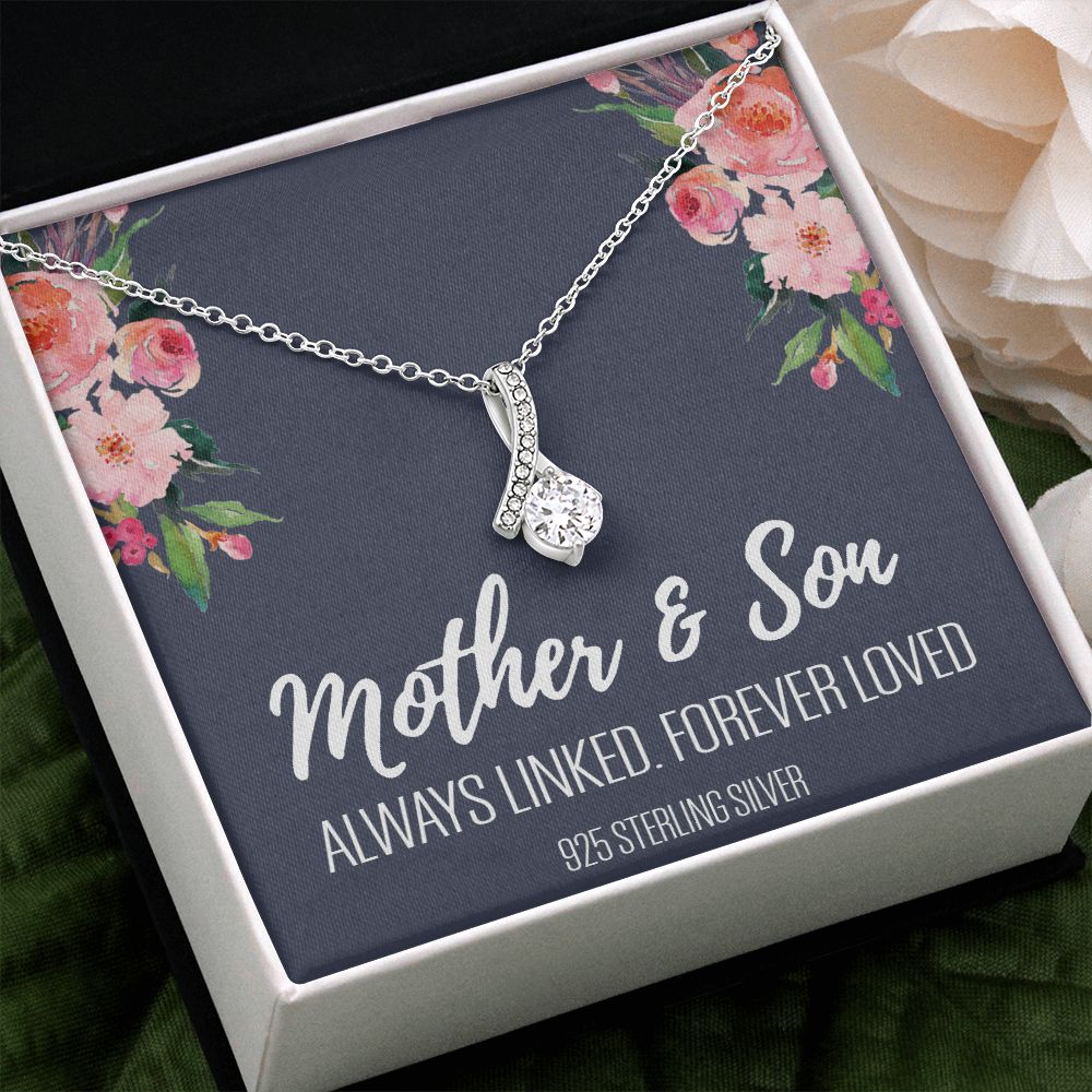 Gift For Mom From Son, Mother Son Gifts, Happy Mother's Day Necklace, Mom Gift Alluring Beauty Necklace