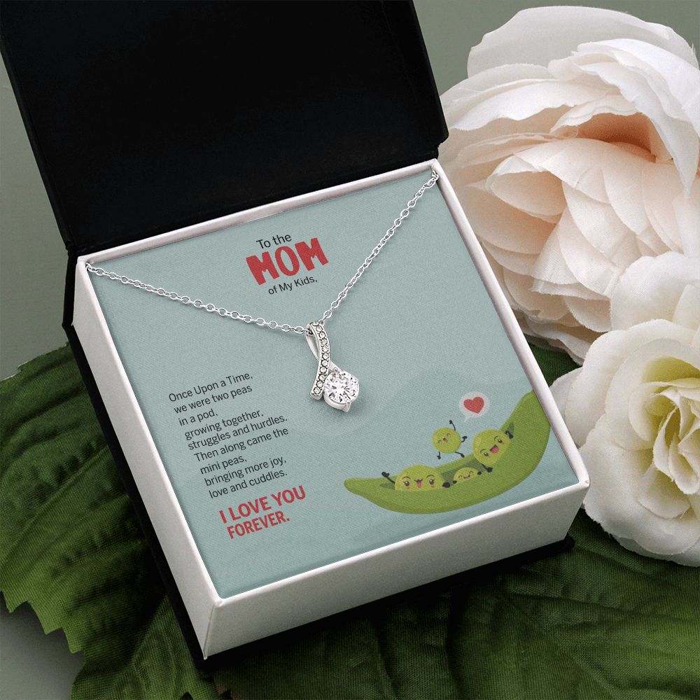 To My Mom Peas Pod Necklace From Kids, Gift For Mom On Mother's Day Jewelry Mom Alluring Beauty Necklace