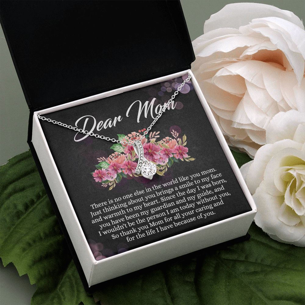 To My Mom Necklace, Mothers Day Gift From Daughter, Mom Gifts Idea, Mothers Day Necklace From Daughter, Mothers Day Gift From Son, Gift For Mom From Son, Mothers Day Jewelry Box Alluring Beauty Necklace
