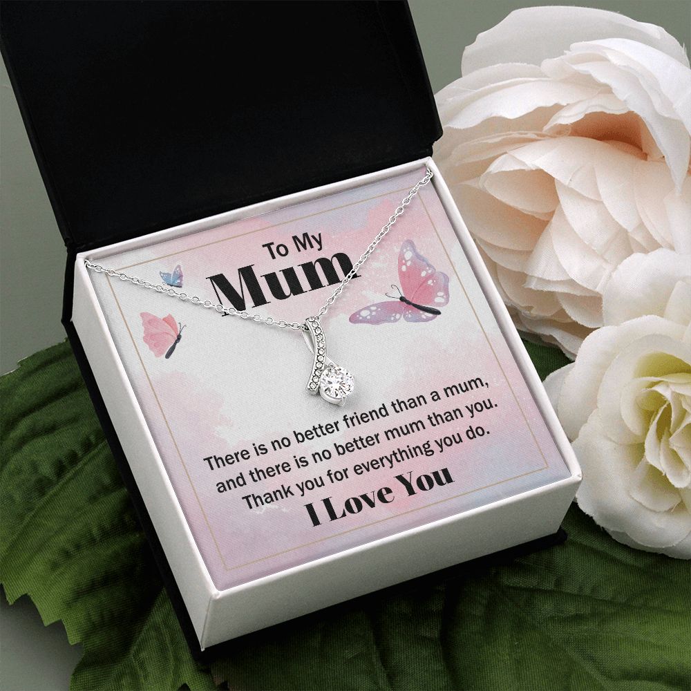 Mom Necklace Gifts for Mom from Daughter to Mom Gifts for Mothers Day from Daughter, To My Mom Necklace from Daughter to Mom Birthday Gifts Necklace with Message Card and Gift Box19 Alluring Beauty Necklace