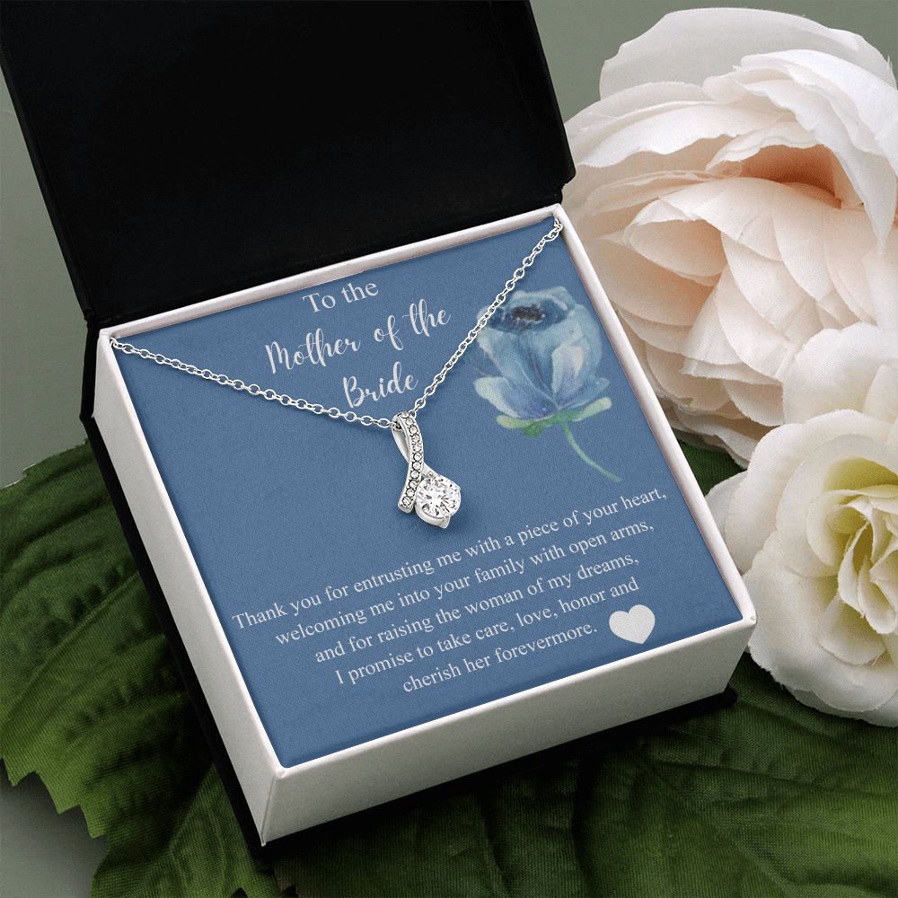 Mother Of The Bride Gift From Groom, Alluring Beauty Necklace, Future Mom Alluring Beauty Necklace