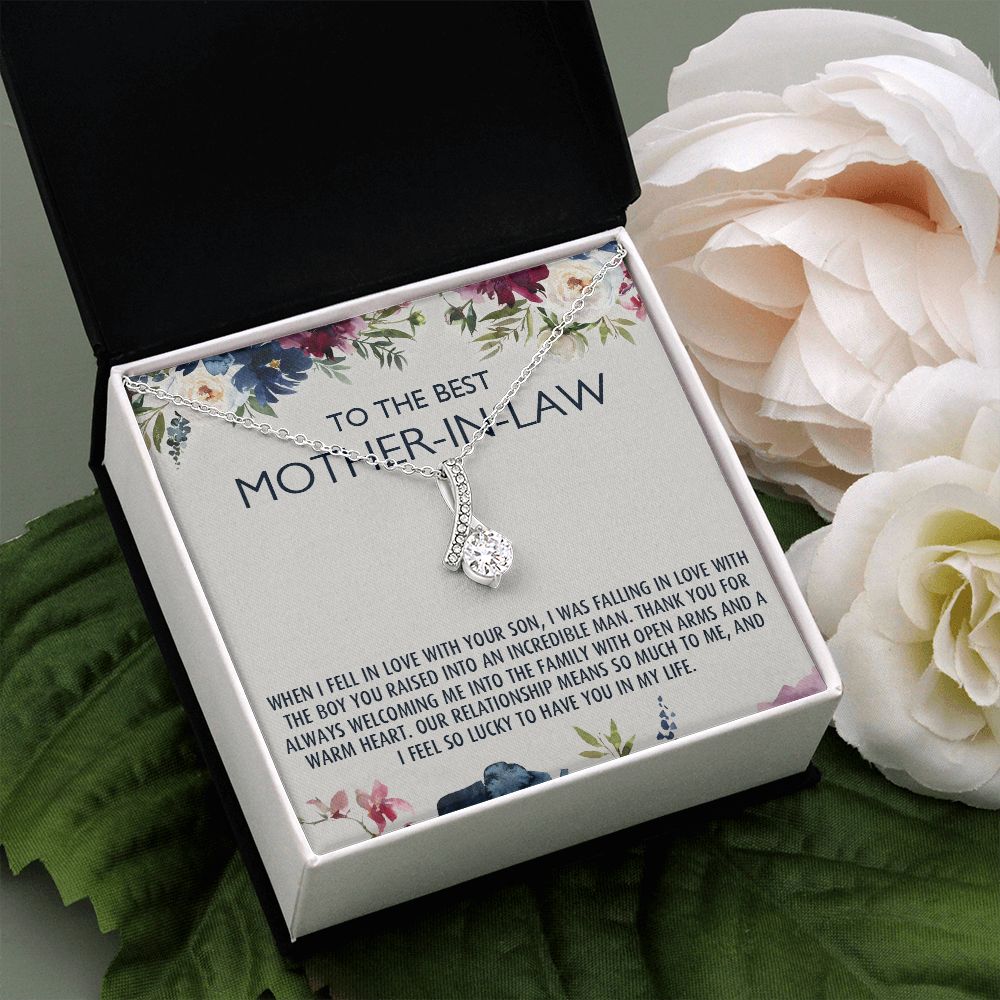 To My Mother-In-Law Gift Mothers Day Gift Necklace Mother-In-Law Gifts Jewelry Alluring Beauty Necklace