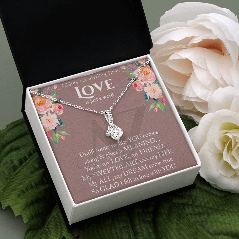 To My Wife Necklace from Husband, Luxury Necklace for Women, Personaled Alluring Beauty Necklace