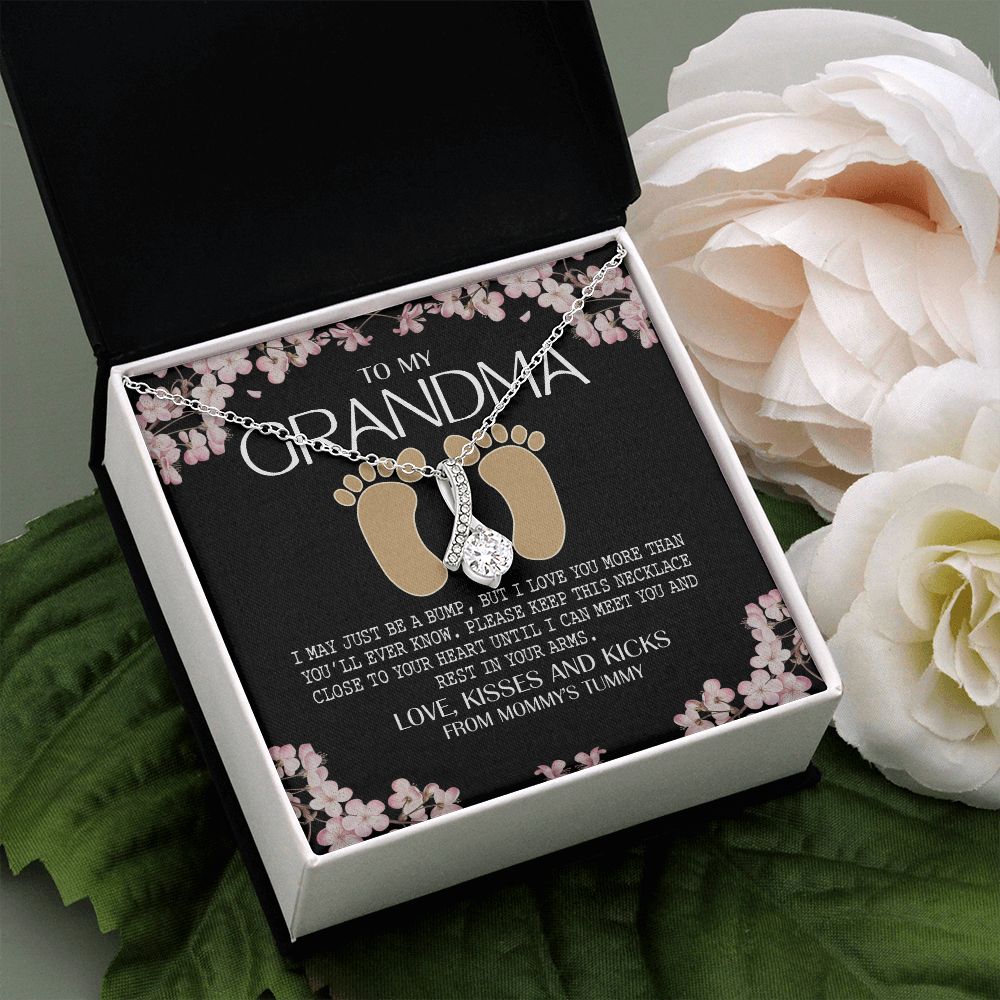 To My Grandma Necklace, Gift for Grandmother Necklace, Mothers Day Gift For Grandma Nana, Grandma Jewelry From Grandchildren GrandKids , Jewelry Box Gift For Grandma Grandmother16 Alluring Beauty Necklace