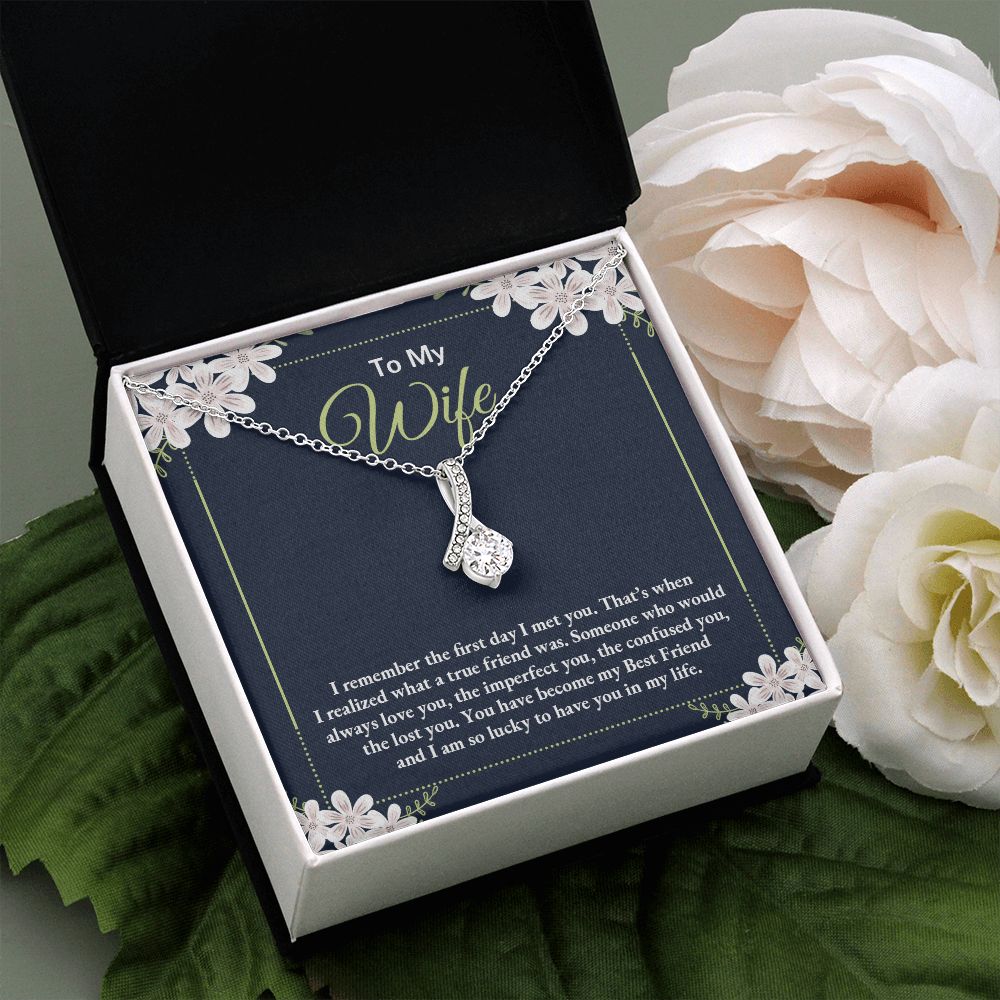 Birthday Gifts For Wife, Necklace Gifts For Wife From Husband, To My Wife Jewelry For Women , To My Wife Necklace  from Husband Wedding Anniversary Present For Wife, Beautiful Wife Jewelry Christmas28 Alluring Beauty Necklace