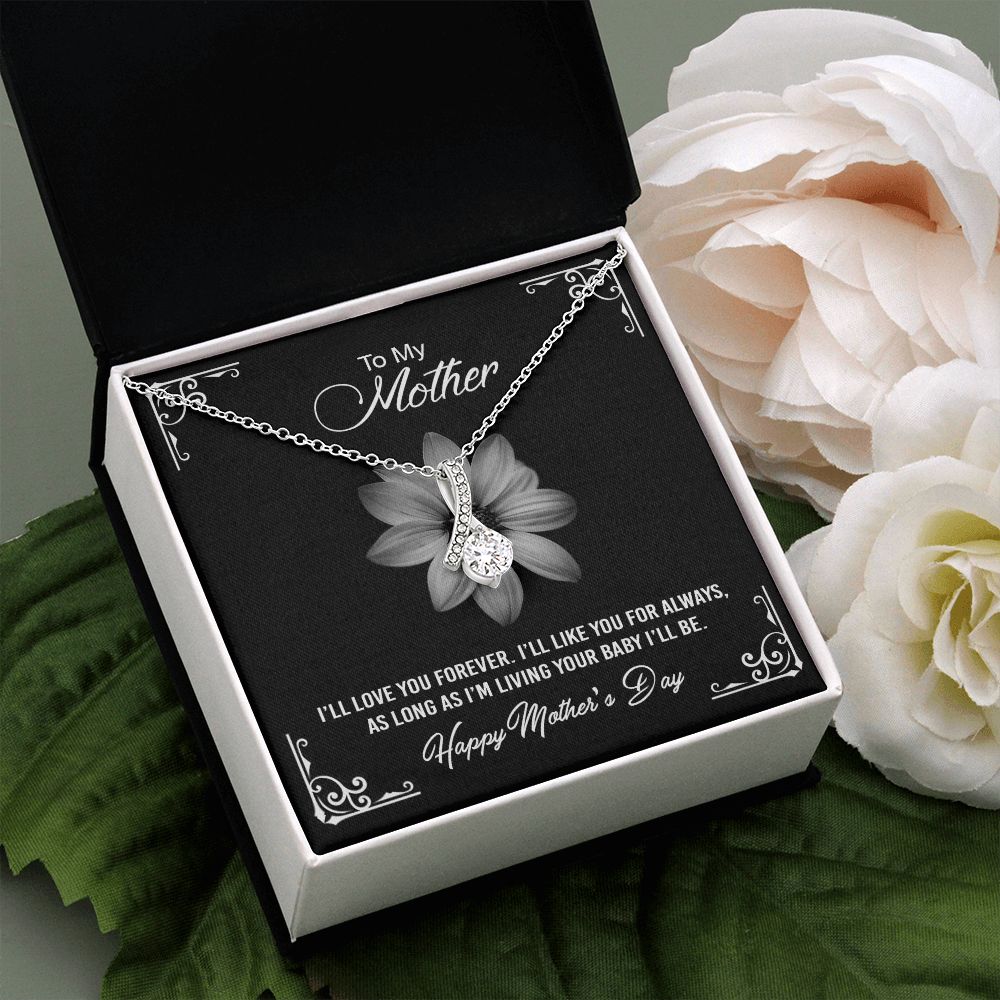 Mom Necklace Gifts for Mom from Daughter to Mom Gifts for Mothers Day from Daughter, To My Mom Necklace from Daughter to Mom Birthday Gifts Necklace with Message Card and Gift Box2247 Alluring Beauty Necklace