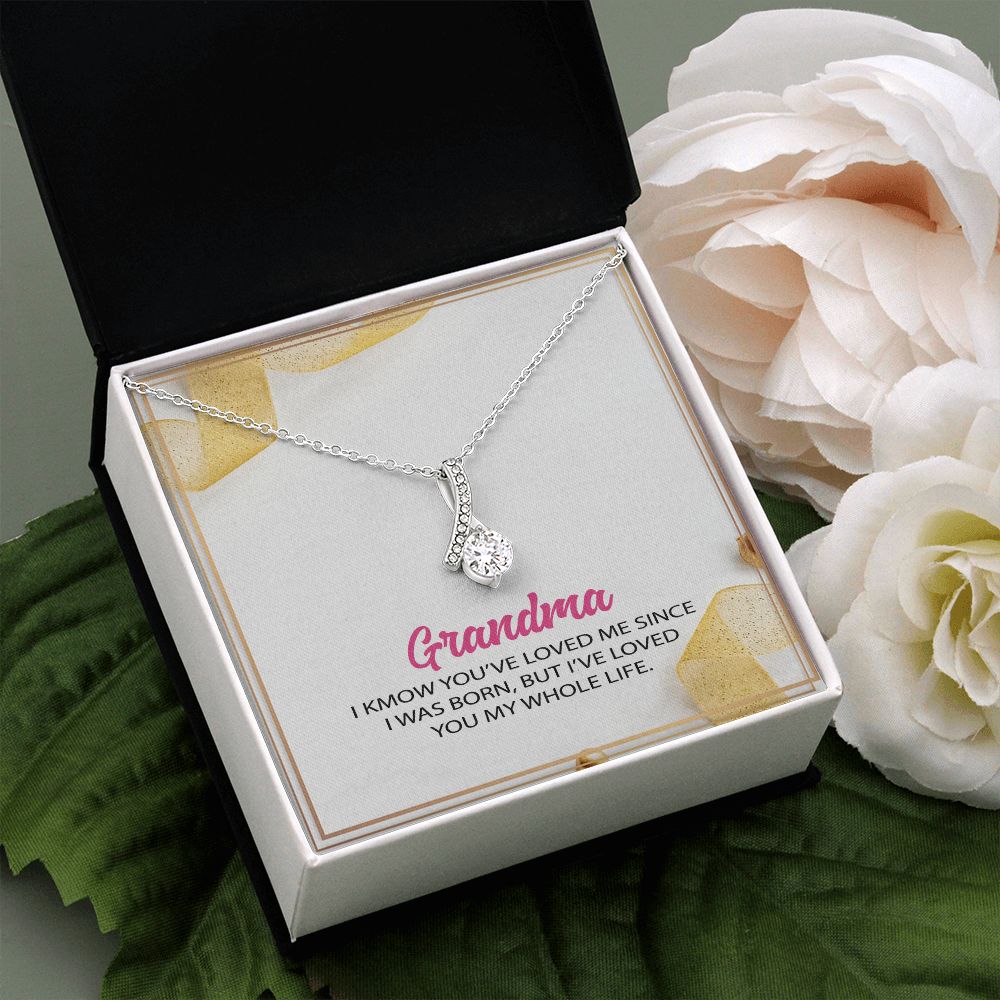 To My Grandma Necklace, Gift for Grandmother Necklace, Mothers Day Gift For Grandma Nana, Grandma Jewelry From Grandchildren GrandKids , Jewelry Box Gift For Grandma Grandmother12 Alluring Beauty Necklace