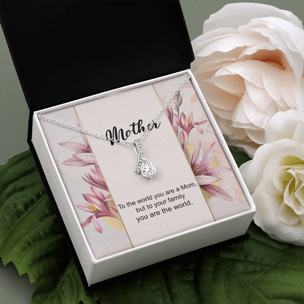 Mom Necklace Gifts for Mom from Daughter to Mom Gifts for Mothers Day from Daughter, To My Mom Necklace from Daughter to Mom Birthday Gifts Necklace with Message Card and Gift Box7 Alluring Beauty Necklace