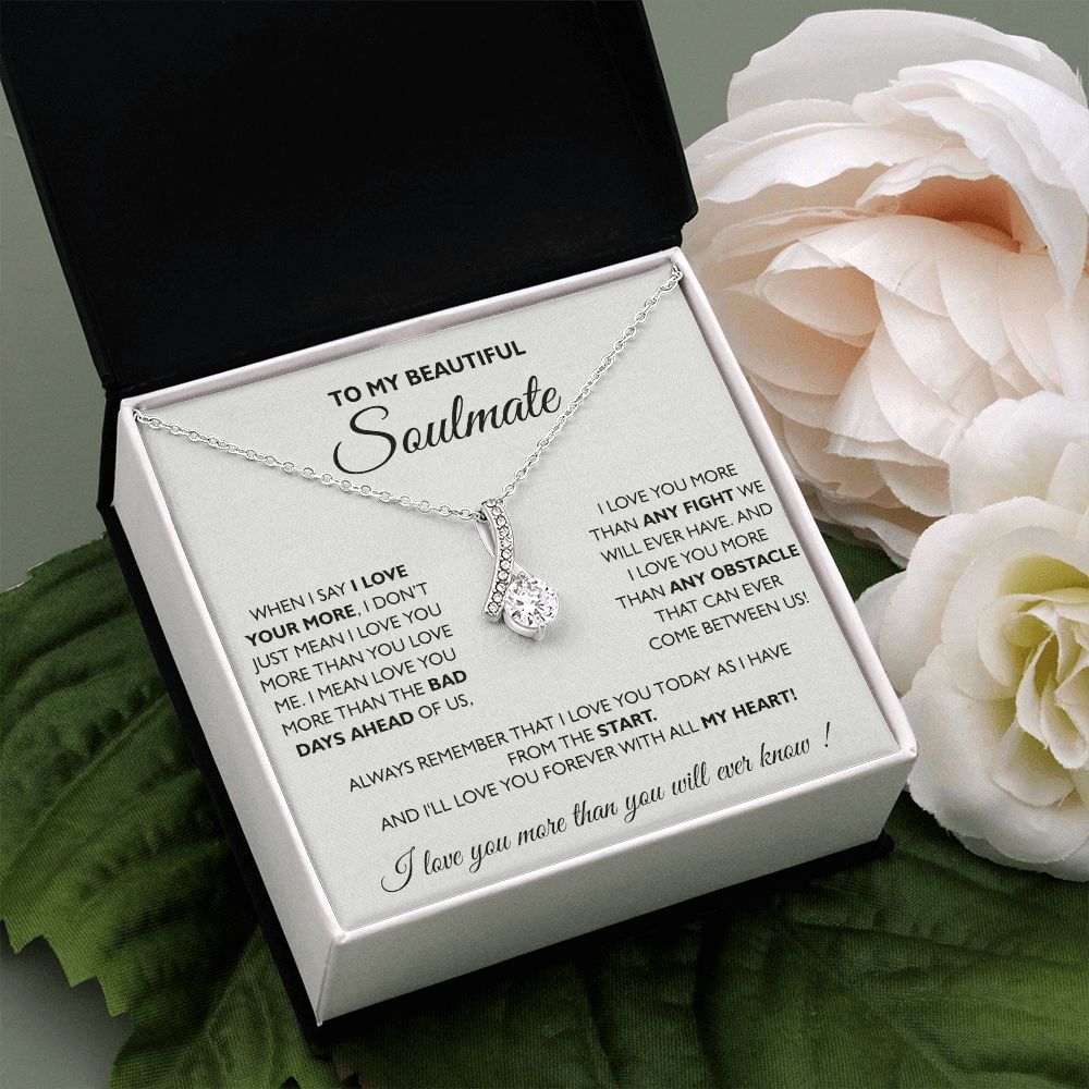 To My Soulmate Necklace Eternal Hope Necklace Valentine Day gift for Soulmate 175133533988 Alluring Beauty Necklace