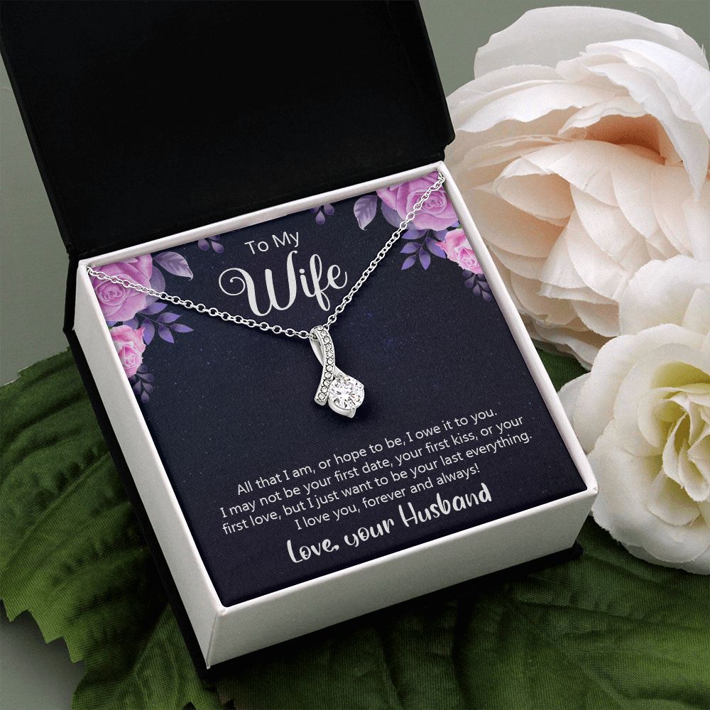Birthday Gifts For Wife, Necklace Gifts For Wife From Husband, To My Wife Jewelry For Women , To My Wife Necklace  from Husband Wedding Anniversary Present For Wife, Beautiful Wife Jewelry Christmas31 Alluring Beauty Necklace